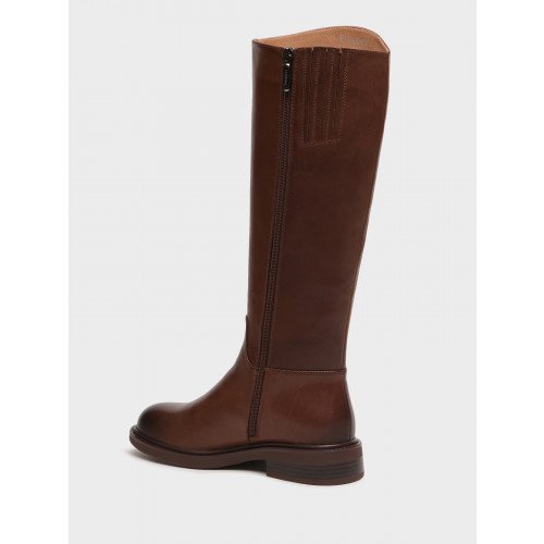 Сапоги женские демисезонные Кожа натуральная на низком каблуке арт.:ZE027_02KB-BR "ZE027_02KB-BR" 3