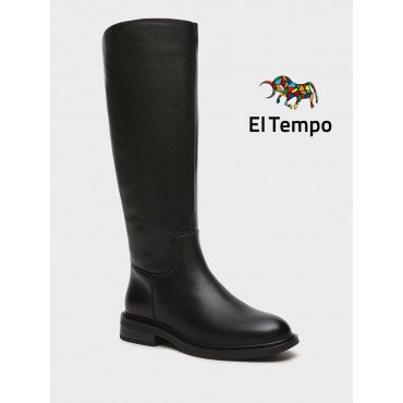 Сапоги женские демисезонные Кожа натуральная на низком каблуке арт.:ZE027_02KB-BL ZE027_02KB-BL