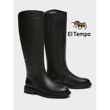 Сапоги женские демисезонные Кожа натуральная на низком каблуке арт.:ZE027_02KB-BL ZE027_02KB-BL 2