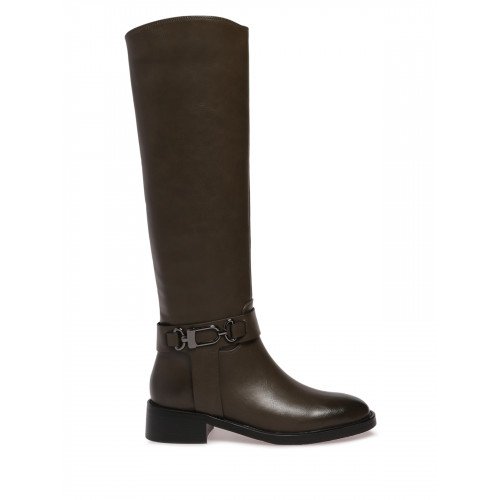 Сапоги женские демисезонные Кожа натуральная на низком каблуке арт.:XX023_01SB-KH-V "XX023_01SB-KH-V" 2