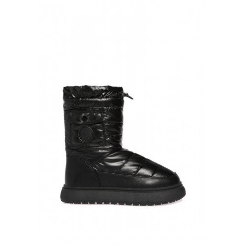 Дутики женские зимние непромокаемые из текстиля и натуральной кожи Арт: FJ001_01TH-BL-L "FJ001_01TH-BL-L" 1