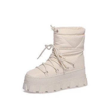 Дутики женские зимние непромокаемые из текстиля и натуральной кожи  Арт: DW006_01SH-WT "DW006_01SH-WT" 3