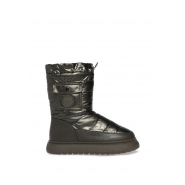 Дутики женские зимние непромокаемые из текстиля и натуральной кожи  Арт:FJ001_01TH-GN-L FJ001_01TH-GN-L