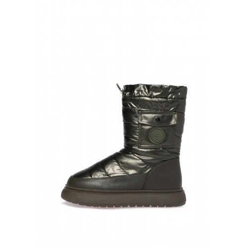 Дутики женские зимние непромокаемые из текстиля и натуральной кожи Арт:FJ001_01TH-GN-L "FJ001_01TH-GN-L" 2