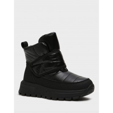 Дутики женские зимние непромокаемые  Кожа натуральная/ текстиль  Арт: PM553_01SH-BL "PM553_01SH-BL" 3