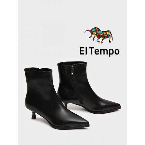 Ботильоны женские демисезонные Кожа натуральная на невысоком каблуке Арт:LV142_01SB-BL "LV142_01SB-BL" 1