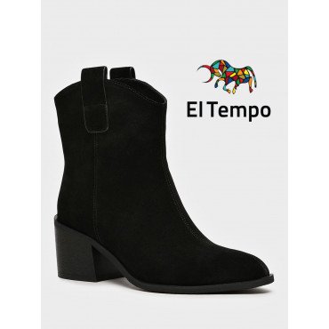 Ботильоны женские демисезонные Спилок натуральный на невысоком каблуке  Арт:NN057_01CB-BL NN057_01CB-BL