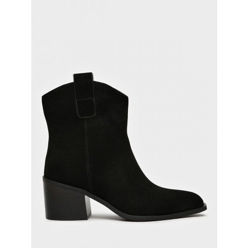 Ботильоны женские демисезонные Спилок натуральный на невысоком каблуке  Арт:NN057_01CB-BL "NN057_01CB-BL" 4