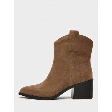 Ботильоны женские демисезонные Спилок натуральный на невысоком каблуке Арт:NN057_01CB-LB "NN057_01CB-LB" 3