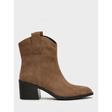 Ботильоны женские демисезонные Спилок натуральный на невысоком каблуке Арт:NN057_01CB-LB "NN057_01CB-LB" 4