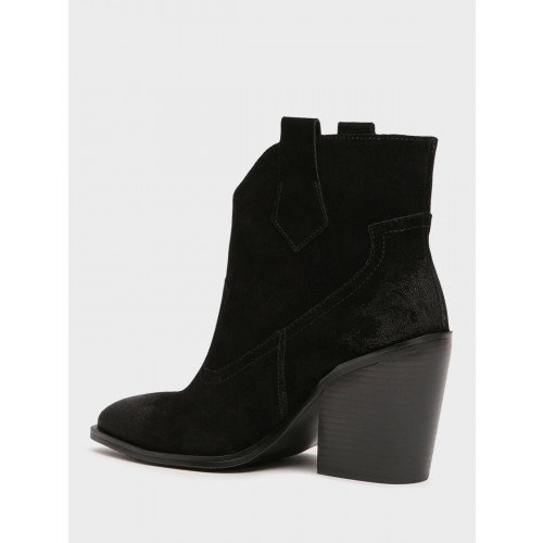 Ботильоны женские демисезонные Спилок натуральный на невысоком каблуке  Арт:XT037_01CB-BL "XT037_01CB-BL" 4