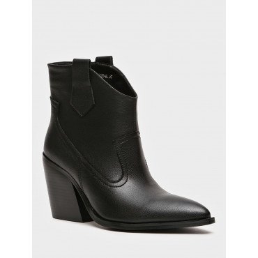 Ботильоны женские демисезонные Кожа натуральная на невысоком каблуке Арт:XT037_01SB-BL "XT037_01SB-BL" 3