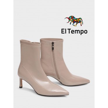 Ботильоны женские демисезонные Лак искусственный на невысоком каблуке  Арт:XX078_01GB-BG XX078_01GB-BG 2