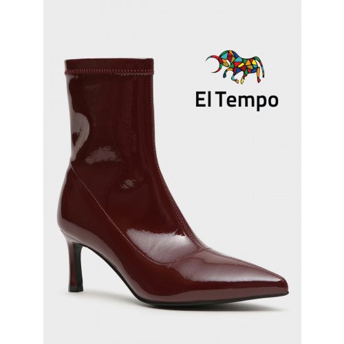 Ботильоны женские демисезонные Лак искусственный на невысоком каблуке Арт:XX078_01GB-WN "XX078_01GB-WN" 1