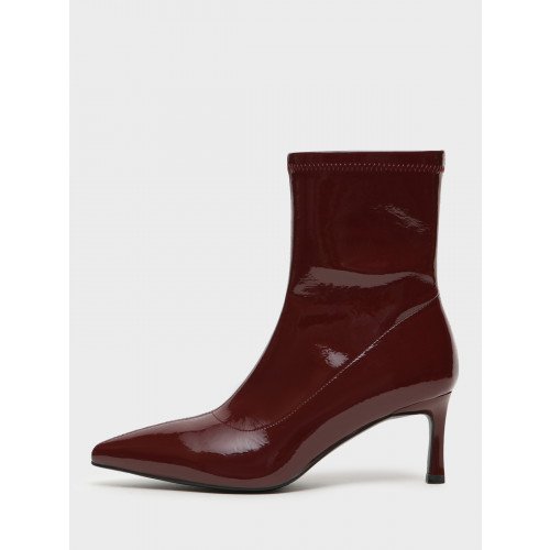 Ботильоны женские демисезонные Лак искусственный на невысоком каблуке Арт:XX078_01GB-WN "XX078_01GB-WN" 3