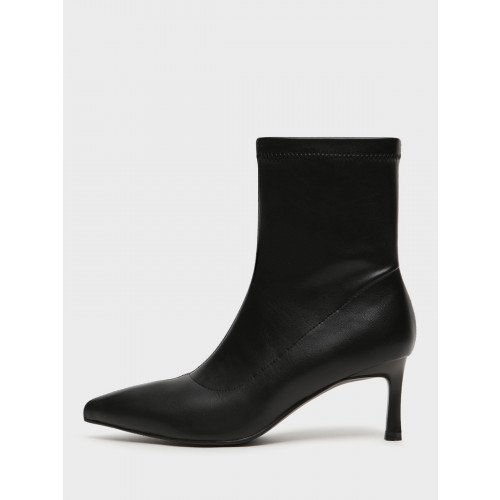 Ботильоны женские демисезонные Кожа искусственная на невысоком каблуке Арт:XX078_01PB-BL "XX078_01PB-BL" 3