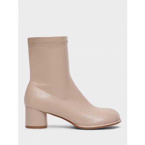 Ботильоны женские демисезонные Кожа искусственная на невысоком каблуке Арт:XX081_01PB-BG "XX081_01PB-BG" 4