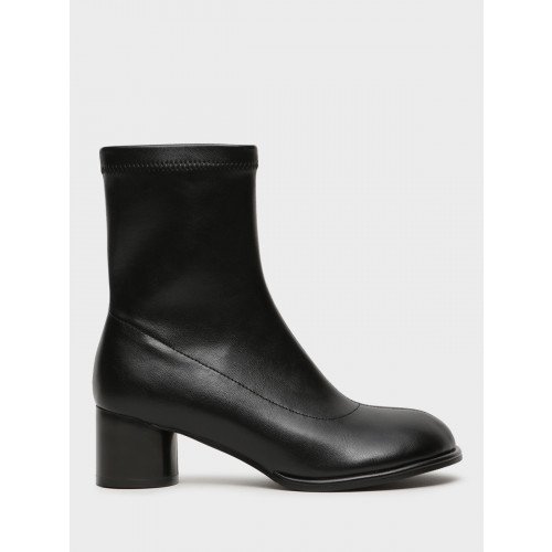 Ботильоны женские демисезонные Кожа искусственная на невысоком каблуке Арт:XX081_01PB-BL "XX081_01PB-BL" 4