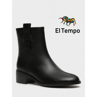 Ботильоны женские демисезонные К.Кожа на невысоком каблуке  Арт:XX082_01PB-BL XX082_01PB-BL