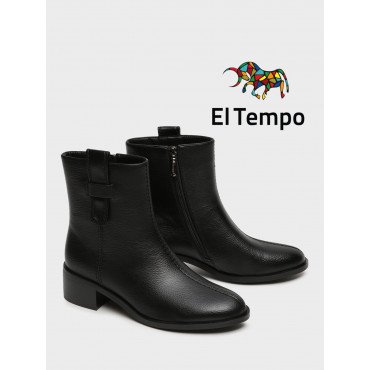 Ботильоны женские демисезонные К.Кожа на невысоком каблуке  Арт:XX082_01PB-BL XX082_01PB-BL 2