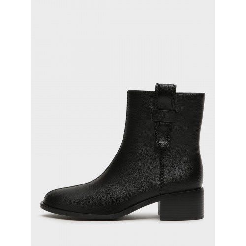 Ботильоны женские демисезонные К.Кожа на невысоком каблуке Арт:XX082_01PB-BL "XX082_01PB-BL" 3