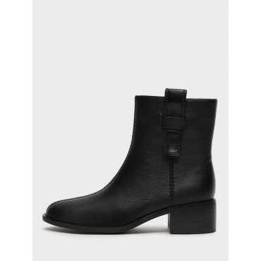 Ботильоны женские демисезонные К.Кожа на невысоком каблуке  Арт:XX082_01PB-BL "XX082_01PB-BL" 3