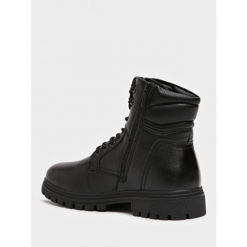 Ботинки мужские зимние К.Кожа на низком каблуке Арт: YC070_01PH-BL "YC070_01PH-BL" 4