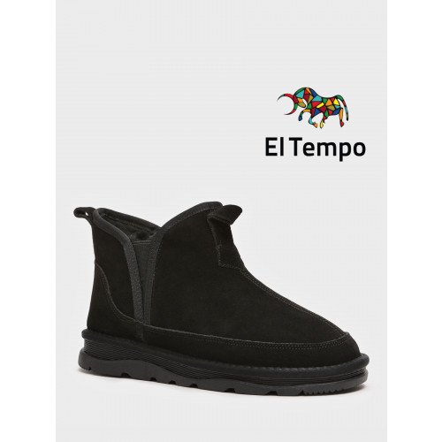 Угги мужские зимние Натуральный спилок с мехом на  тракторной подошве Арт:XQ001_05CH-BL-S "XQ001_05CH-BL-S" 1