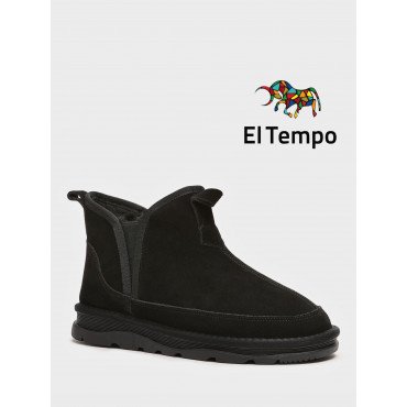 Угги мужские зимние Натуральный спилок с мехом на  тракторной подошве Арт:XQ001_05CH-BL-S XQ001_05CH-BL-S