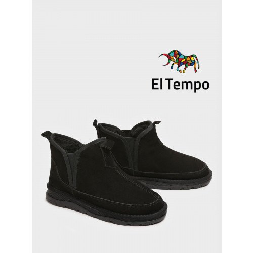 Угги мужские зимние Натуральный спилок с мехом на  тракторной подошве Арт:XQ001_05CH-BL-S "XQ001_05CH-BL-S" 2