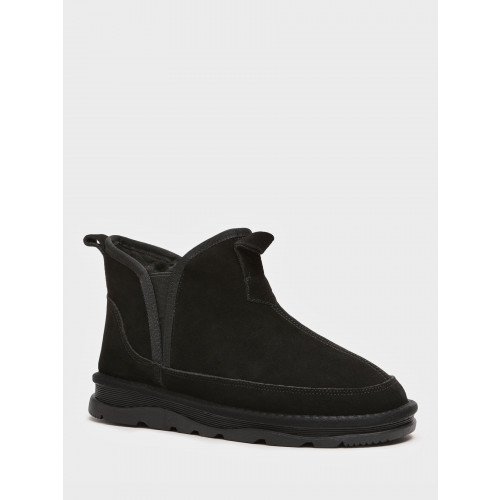 Угги мужские зимние Натуральный спилок с мехом на  тракторной подошве Арт:XQ001_05CH-BL-S "XQ001_05CH-BL-S" 3