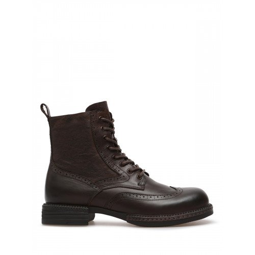 Ботинки мужские зимние Кожа натуральная на низком каблуке Арт:RM008_01KH-BR "RM008_01KH-BR" 2