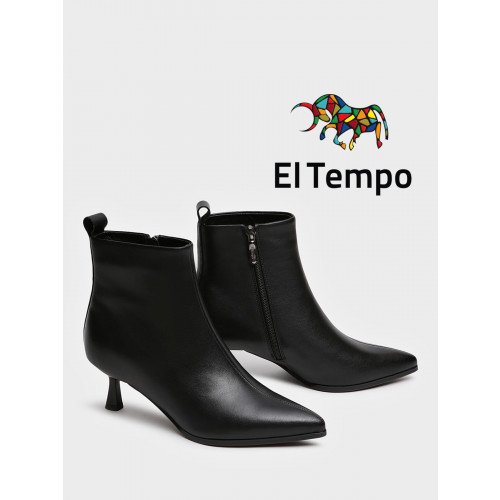 Ботильоны женские демисезонные Кожа натуральная на невысоком каблуке Арт:AY076_01SB-BL "AY076_01SB-BL" 2