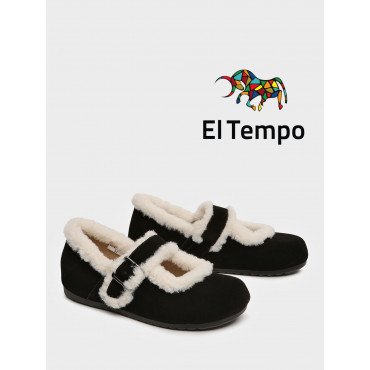 Туфли меховые Мери Джейн Спилок натуральный Арт:CCI147_02CB-BL "CCI147_02CB-BL" 2