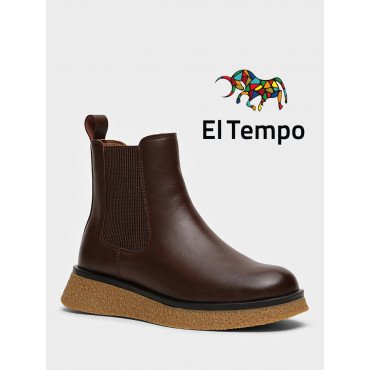 Ботинки челси женские на платформе Кожа натуральная Арт:AM032_01SB-BR AM032_01SB-BR