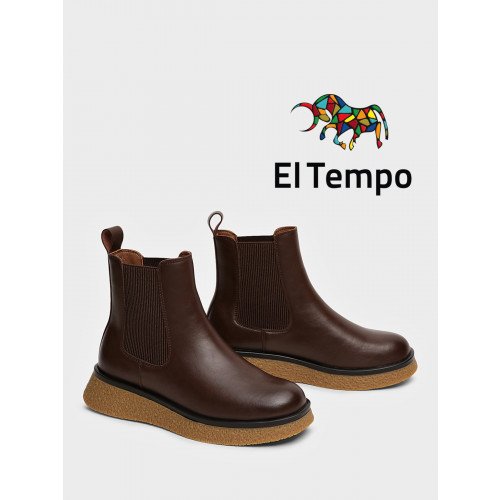 Ботинки челси женские на платформе Кожа натуральная Арт:AM032_01SB-BR "AM032_01SB-BR" 2