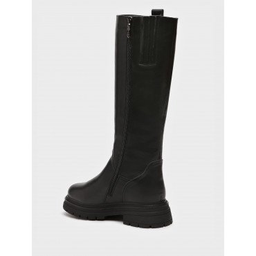 Сапоги женские зимнии Кожа натуральная на невысоком каблуке арт: XM011_01SY-BL "XM011_01SY-BL" 4