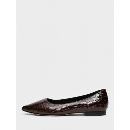 Туфли женские Лак натуральный на низком каблуке арт: AY077_01LT-BR "AY077_01LT-BR" 3