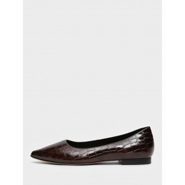 Туфли женские Лак натуральный  на низком каблуке  арт: AY077_01LT-BR "AY077_01LT-BR" 3