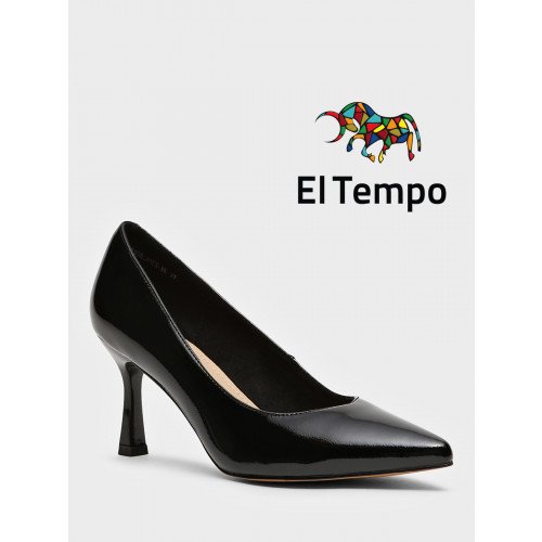 Туфли женские Лак натуральный  на каблуке арт: AY070_01LT-BL "AY070_01LT-BL" 1