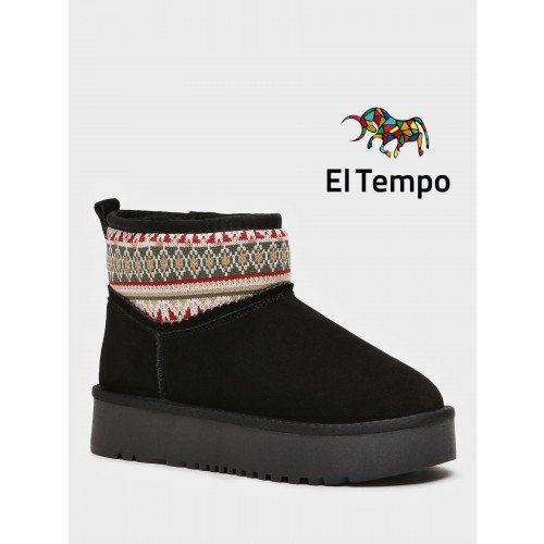 Угги женские зимние Спилок/текстиль арт.:SL098_02CH-BL "SL098_02CH-BL" 1