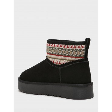 Угги женские зимние Спилок/текстиль арт.:SL098_02CH-BL "SL098_02CH-BL" 4