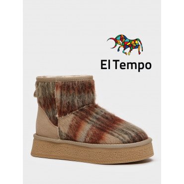 Угги женские зимние укороченные Текстиль/спилок арт.:PC040_02TI-BG PC040_02TI-BG