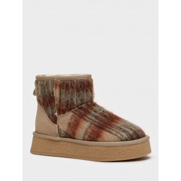 Угги женские зимние укороченные Текстиль/спилок арт.:PC040_02TI-BG "PC040_02TI-BG" 3