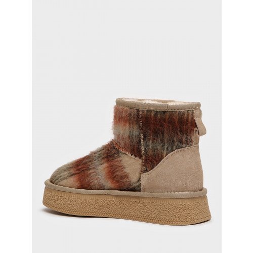 Угги женские зимние укороченные Текстиль/спилок арт.:PC040_02TI-BG "PC040_02TI-BG" 4