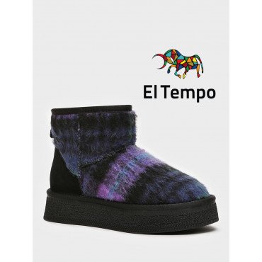 Угги женские зимние укороченные Текстиль/спилок арт.:PC040_02TI-NV PC040_02TI-NV