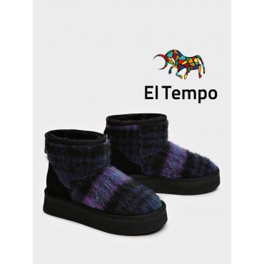 Угги женские зимние укороченные Текстиль/спилок арт.:PC040_02TI-NV PC040_02TI-NV 2