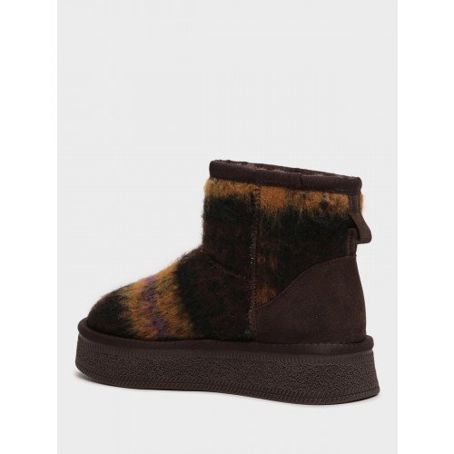 Угги женские зимние укороченные Текстиль/спилок арт.:PC040_02TI-BR "PC040_02TI-BR" 4