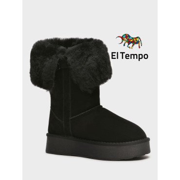 Угги женские зимние высокие на платформе Спилок арт.:ZU012_01CH-BL ZU012_01CH-BL