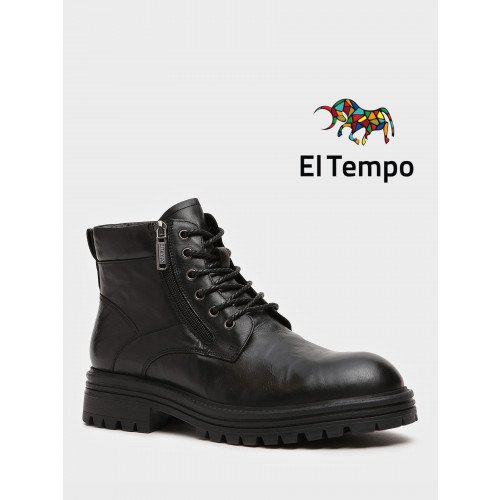 Ботинки высокие мужские зимнии Кожа натуральная арт.:HS007_03KM-BL (El Tempo) "HS007_03KM-BL (El Tempo)" 1